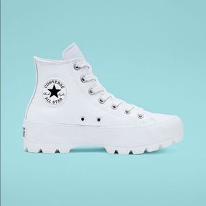White Platform Converse